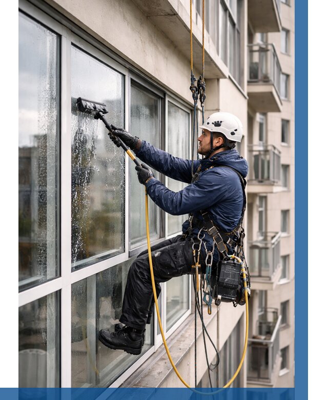 Мойка балконного остекления в Алексеевке от 3543 р. | ВЫСОТНИК-Лкв