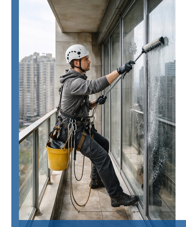 Профессиональная мойка балконного остекления в Алексеевке