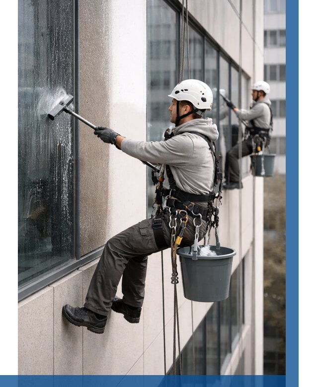 Мойка фасадов зданий в Алексеевке под ключ от 354 р. | ВЫСОТНИК-Лкв