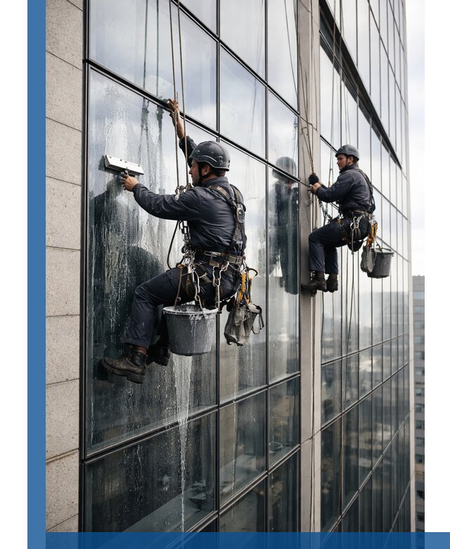 Профессиональная мойка стеклянных фасадов зданий в Алексеевке