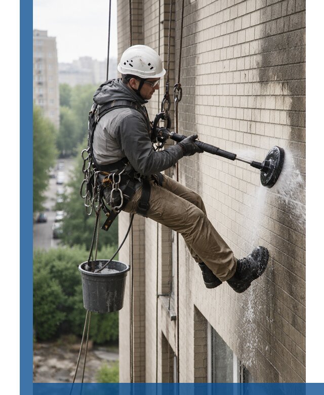 Очистка фасада от копоти в Алексеевке профессионально и безопасно