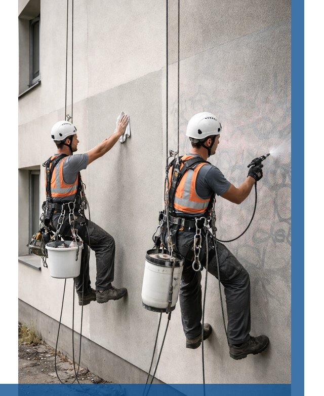 Антиграффити покрытие фасада в Алексеевке от 607 р. | ВЫСОТНИК-Лкв