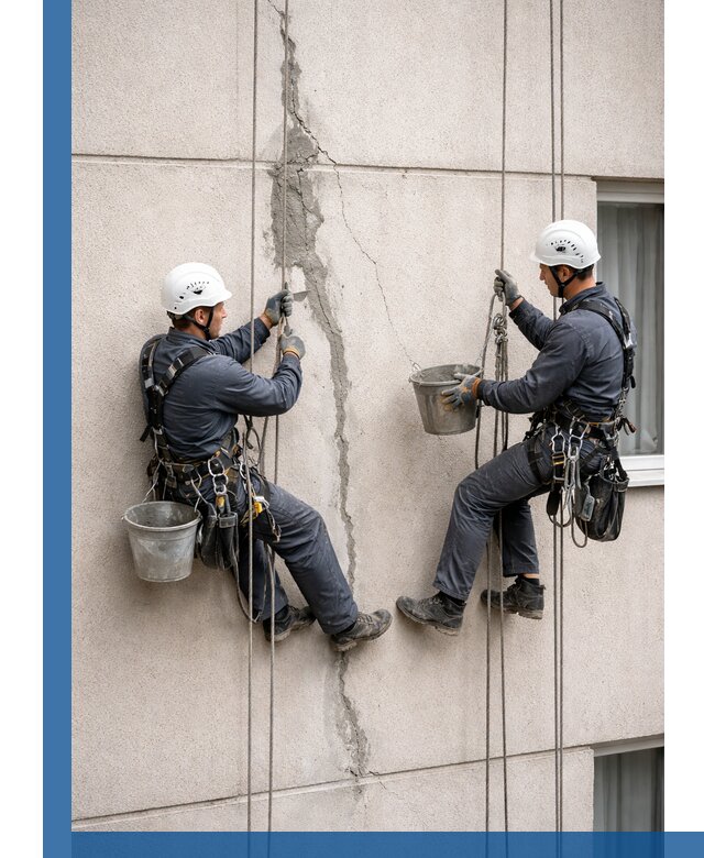 Заделка трещин на фасаде в Алексеевке с гарантийным ремонтом