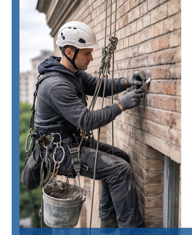 Качественный ремонт кирпичной кладки фасада в Алексеевке с гарантией