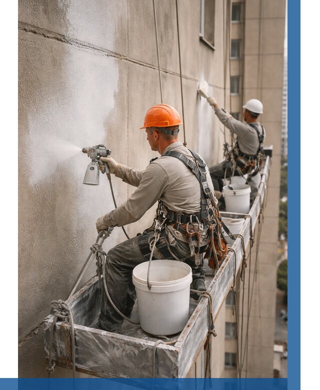 Грунтовка фасада на высоте в Алексеевке от 121 р. | ВЫСОТНИК-Лкв