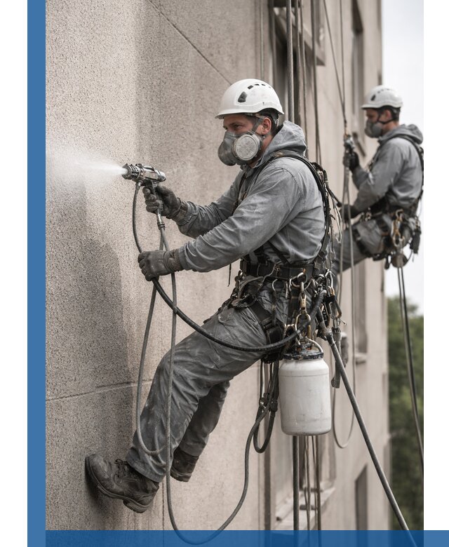 Безвоздушная покраска фасадов зданий в Алексеевке профессионально