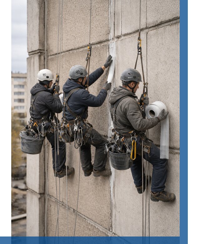 Ремонт межпанельных швов в Алексеевке от 759 р. | ВЫСОТНИК-Лкв