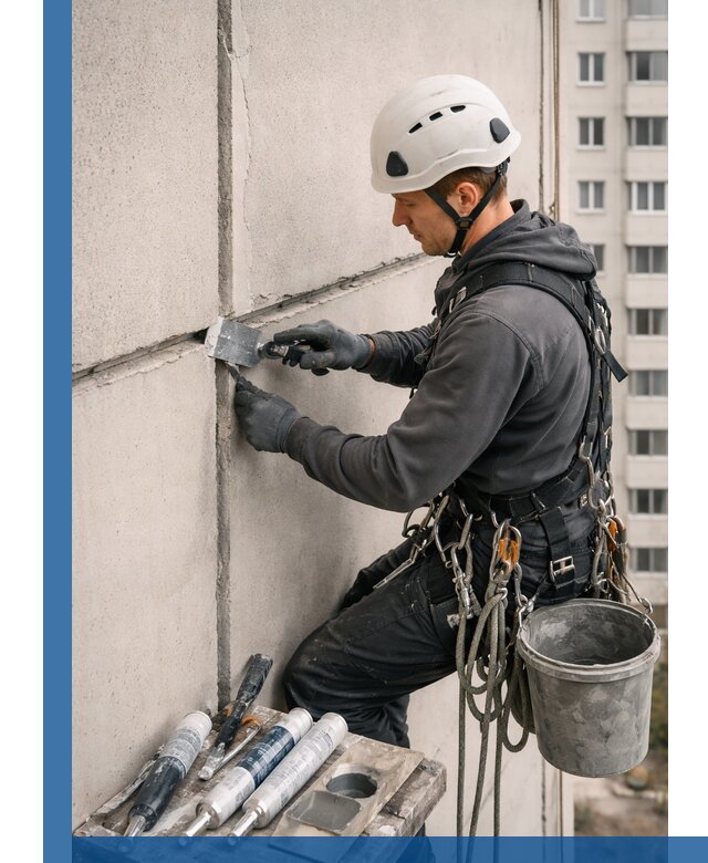 Ремонт межпанельных швов в Алексеевке герметизация и восстановление