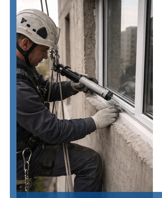 Герметизация оконных швов снаружи в Алексеевке профессионально