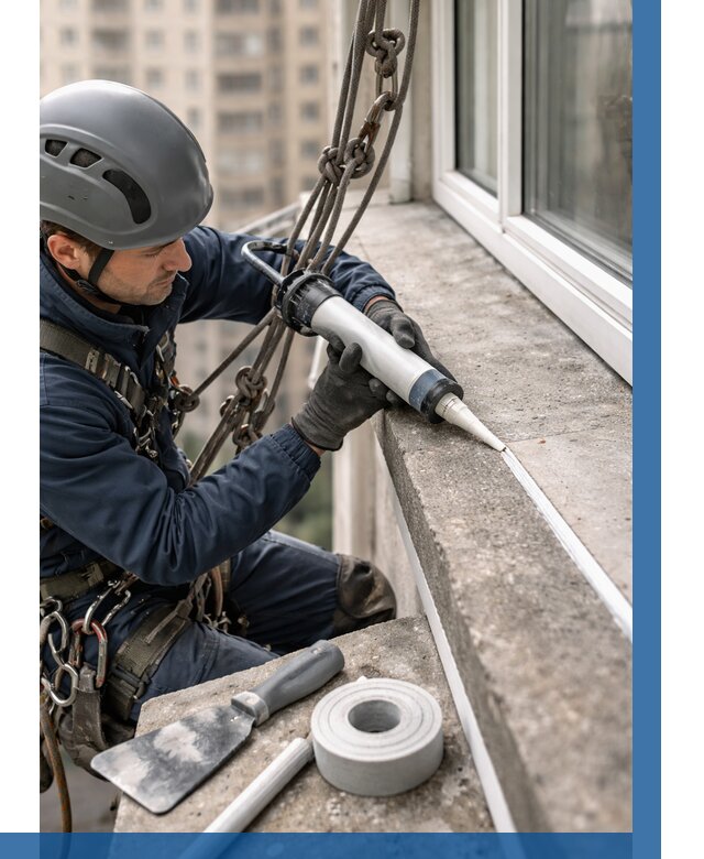 Герметизация балконного козырька в Алексеевке от 4556 р. | ВЫСОТНИК-Лкв