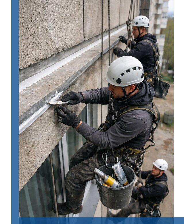 Герметизация примыкания балкона в Алексеевке под ключ с гарантией