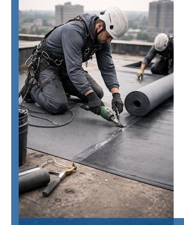 Ремонт мягкой кровли в Алексеевке с выездом промальпинистов