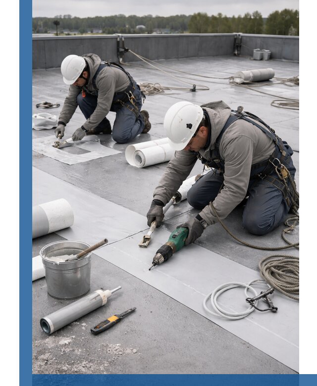 Ремонт мембранной кровли в Алексеевке качественно и с гарантией