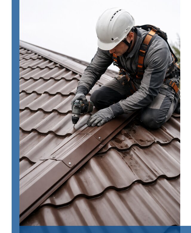 Ремонт металлочерепицы на крыше в Алексеевке профессионально