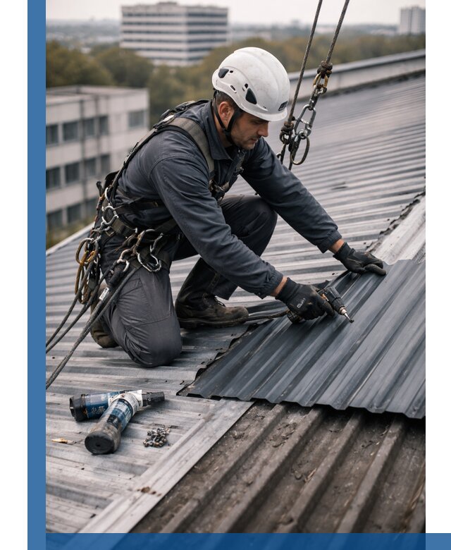 Ремонт профнастила на кровле в Алексеевке, работы под ключ