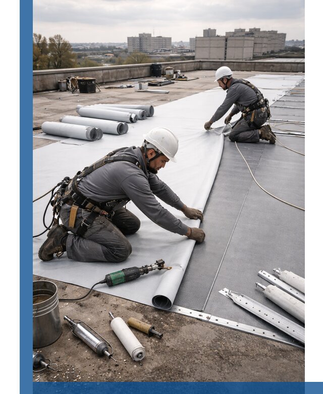 Монтаж мембранной кровли в Алексеевке для промышленных зданий