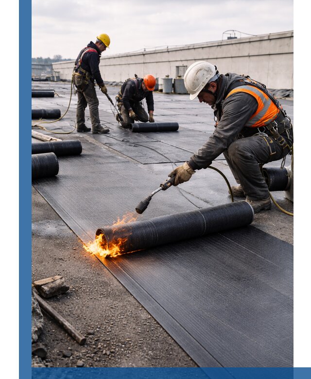 Монтаж наплавляемой кровли в Алексеевке профессионально
