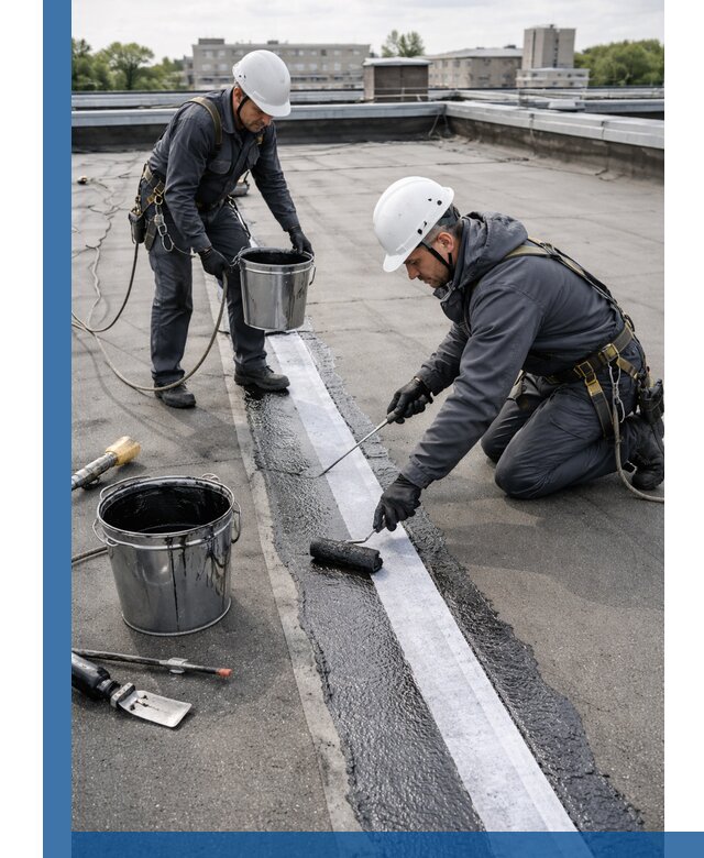 Гидроизоляция кровли мастикой в Алексеевке надежная защита