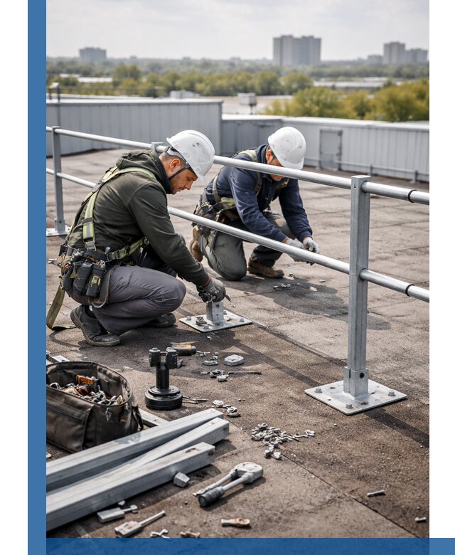 Монтаж кровельного ограждения в Алексеевке под ключ с гарантией