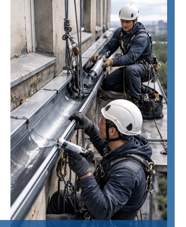 Ремонт водосточных желобов в Алексеевке от 6581 р. | ВЫСОТНИК-Лкв