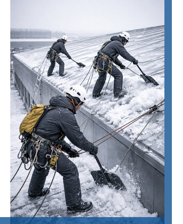 Очистка навесов от снега в Алексеевке от 4556 р. | ВЫСОТНИК-Лкв