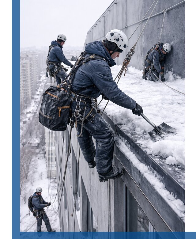 Абонентское обслуживание кровли зимой в Алексеевке регулярный уход