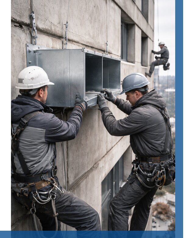 Монтаж вентиляционных коробов в Алексеевке от 3037 р. | ВЫСОТНИК-Лкв