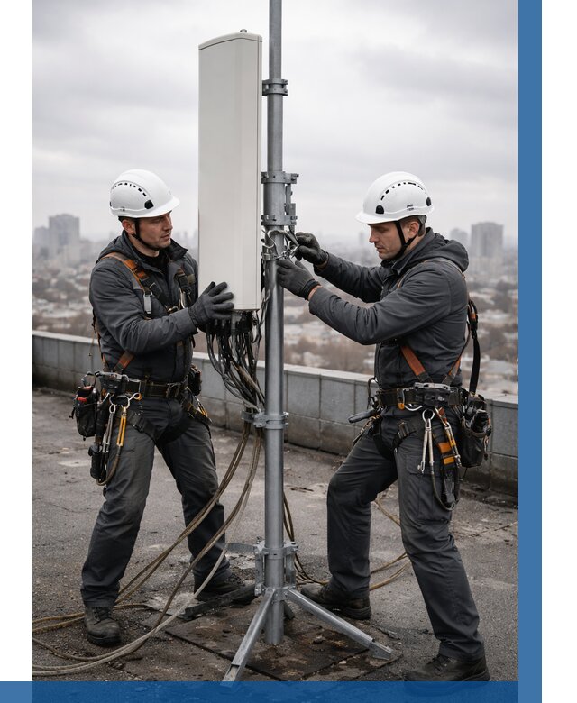 Монтаж антенн связи на крыше в Алексеевке от 8605 р. | ВЫСОТНИК-Лкв