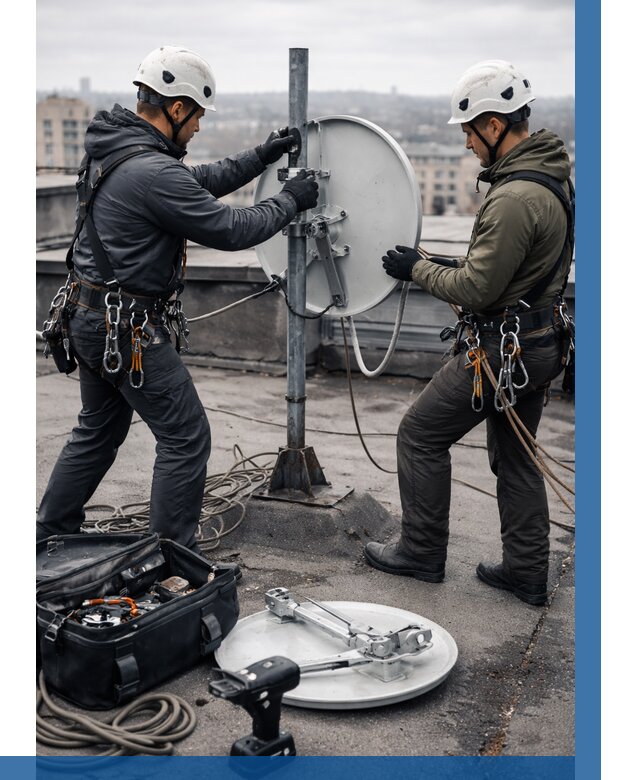 Демонтаж антенн на крыше в Алексеевке от 4556 р. | ВЫСОТНИК-Лкв