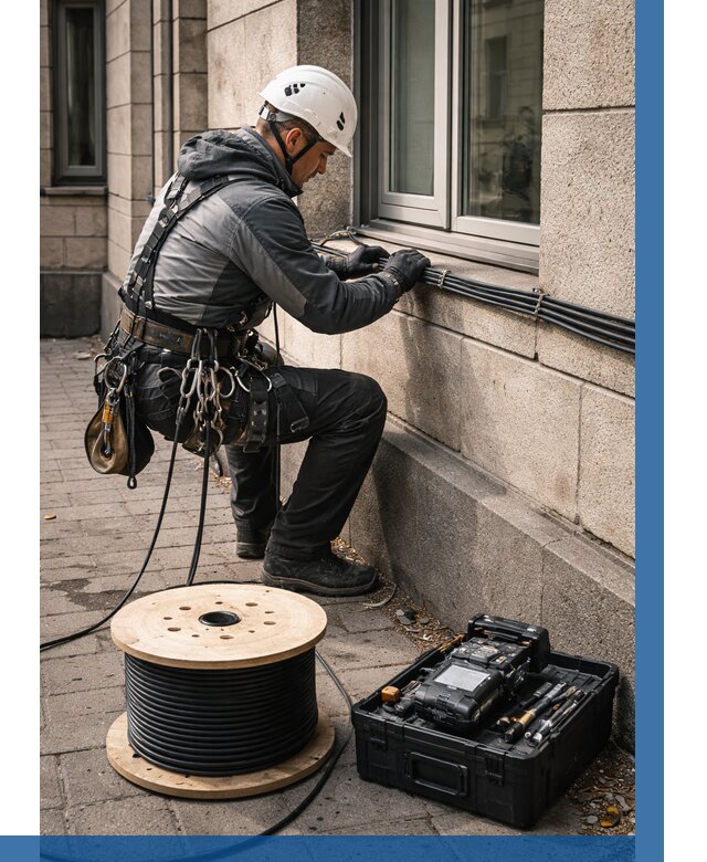 Прокладка оптоволоконного кабеля в Алексеевке от 810 р. | ВЫСОТНИК-Лкв