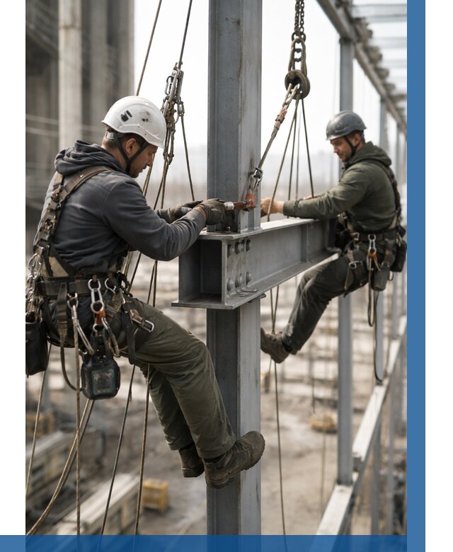 Монтаж металлоконструкций на высоте в Алексеевке от 3543 р. | ВЫСОТНИК-Лкв