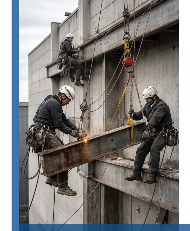 Демонтаж металлоконструкций на высоте в Алексеевке под ключ