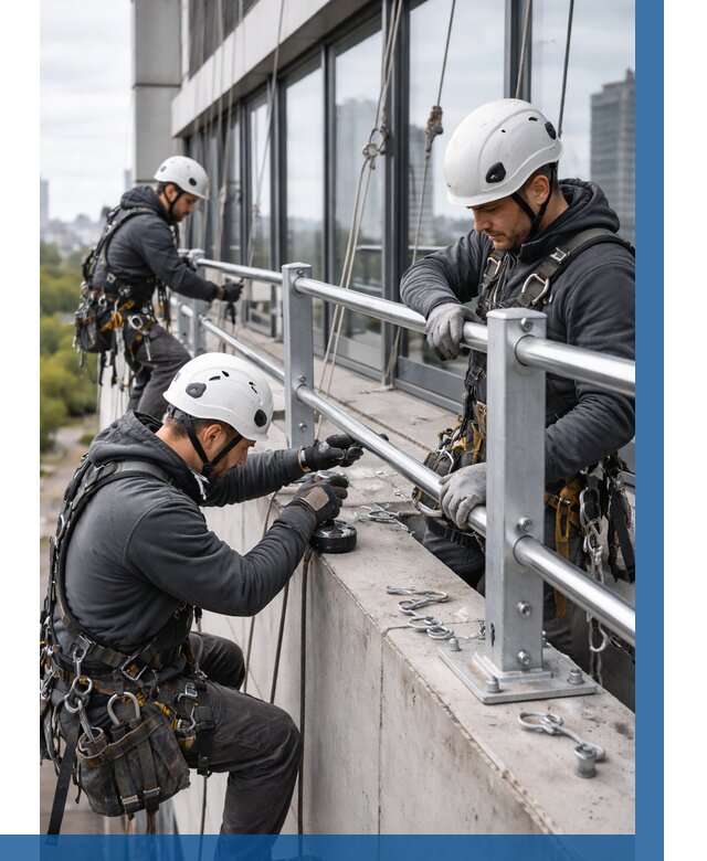 Монтаж ограждений на высоте в Алексеевке, от 1215 р. | ВЫСОТНИК-Лкв