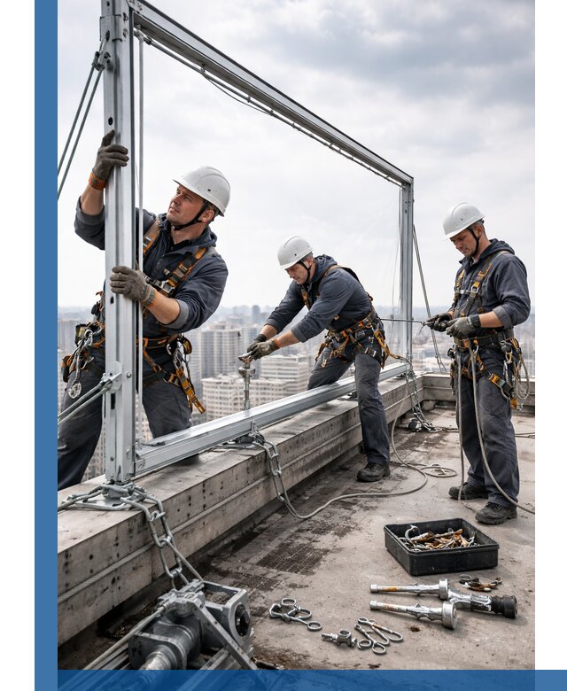 Монтаж крышных рекламных конструкций под ключ в Алексеевке