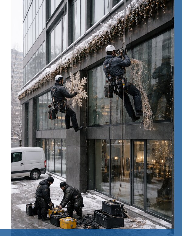 Демонтаж новогоднего оформления в Алексеевке от 5568 р. | ВЫСОТНИК-Лкв