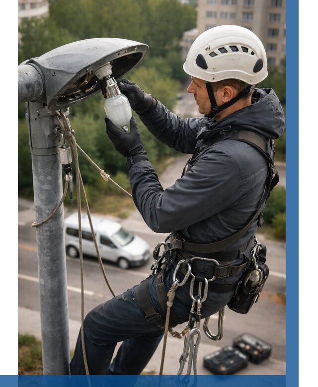 Замена ламп на высоте в Алексеевке от 2531 р. | ВЫСОТНИК-Лкв