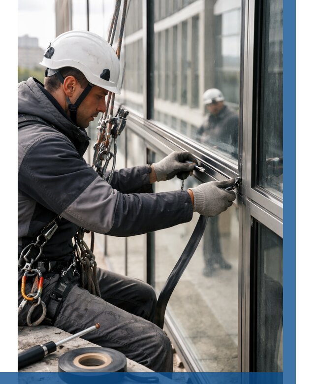 Ремонт витражных конструкций в Алексеевке от 3543 р. | ВЫСОТНИК-Лкв