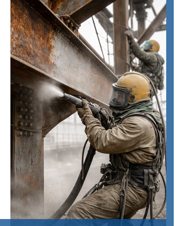 Пескоструйная очистка металлоконструкций в Алексеевке по 607 р.  ВЫСОТНИК-Лкв