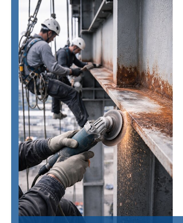 Зачистка металла от ржавчины и подготовка поверхностей в Алексеевке