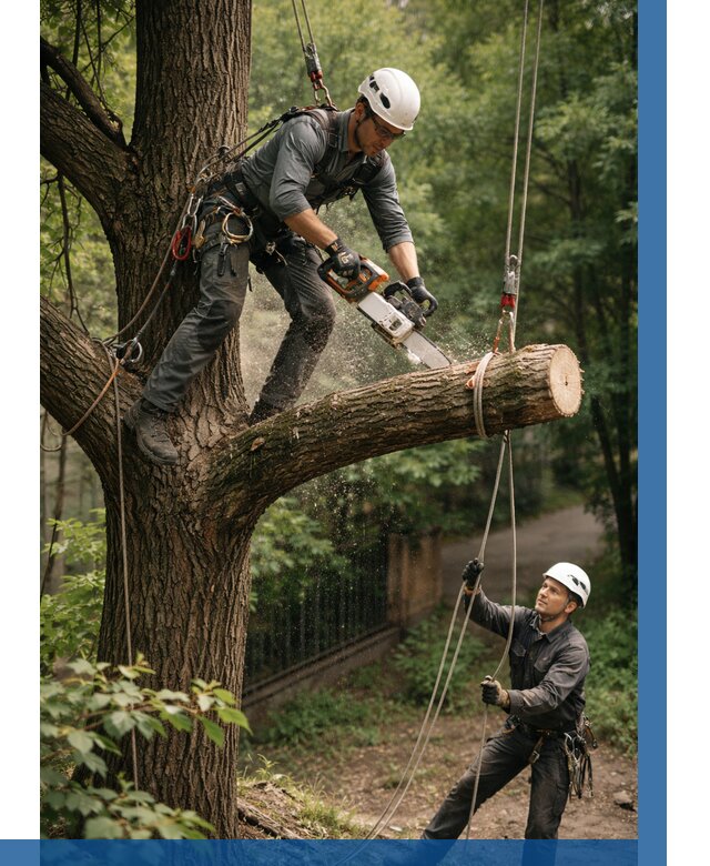 Спил деревьев альпинистами в Алексеевке от 8099 р. | ВЫСОТНИК-Лкв