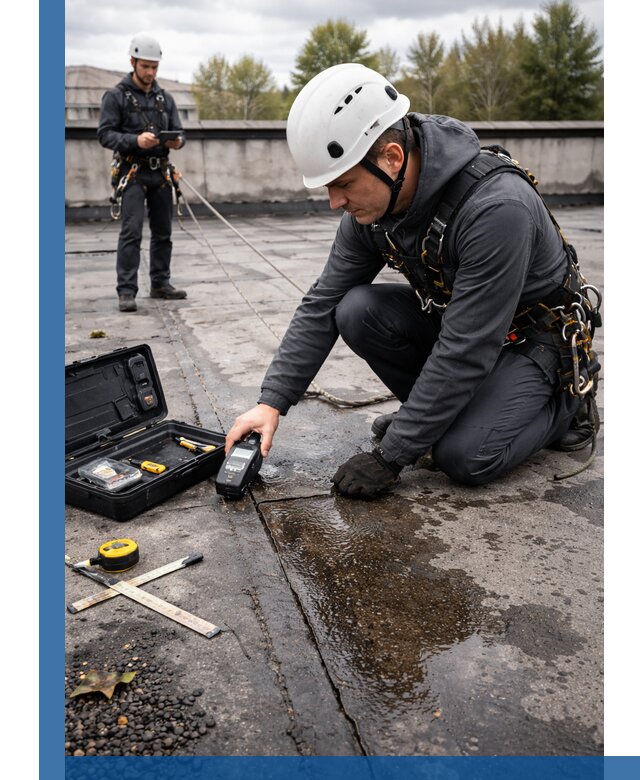 Обследование кровли на протечки и выявление дефектов в Алексеевке