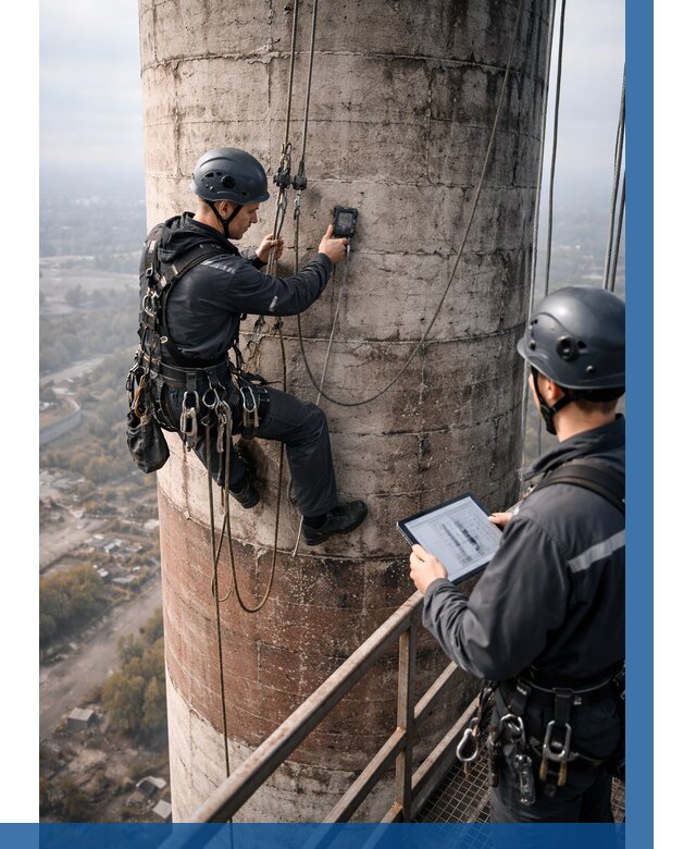 Обследование дымовой трубы в Алексеевке от 8099 р. | ВЫСОТНИК-Лкв