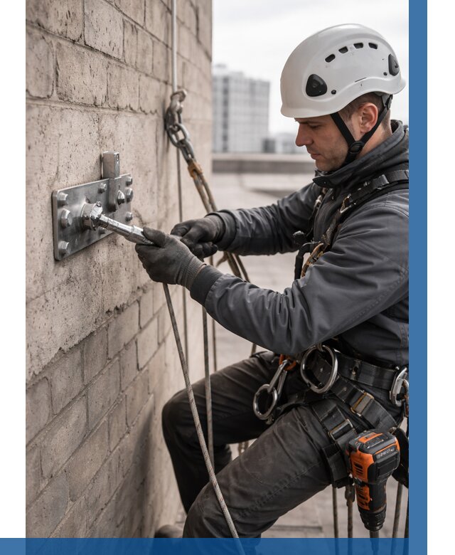 Установка анкерных точек в Алексеевке от 3543 р. | ВЫСОТНИК-Лкв